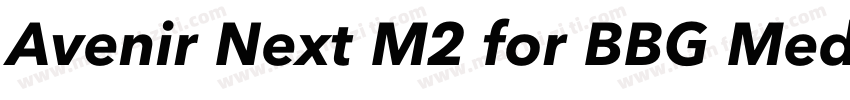 Avenir Next M2 for BBG Medium字体转换
